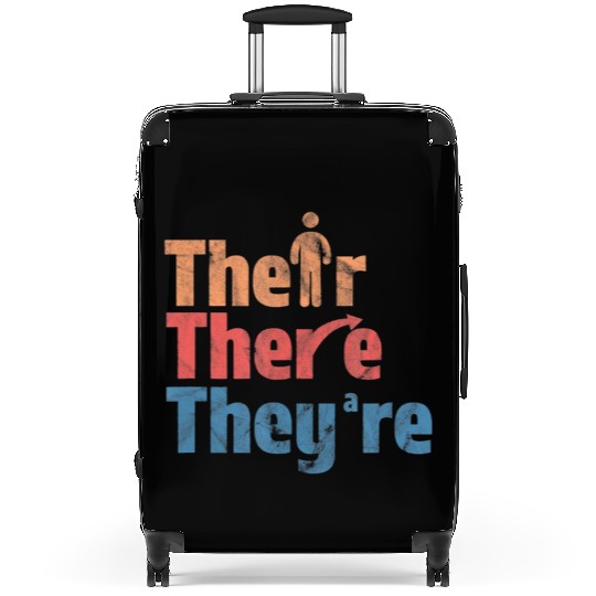 Their There They're English Teacher Gramma Police Suitcases