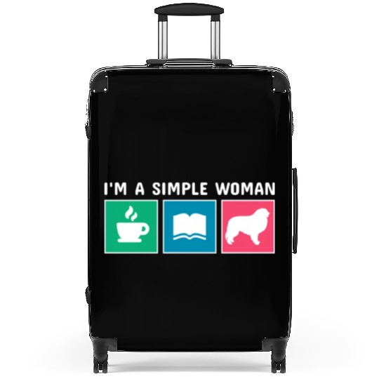 Coffee Books Great Pyrenees I'm A Simple Woman Suitcases