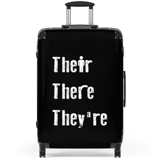 Their There They're English Teacher Grammar Suitcases
