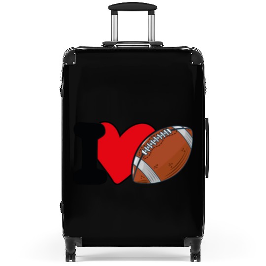 I Love Football For Lovers American Football Suitcases