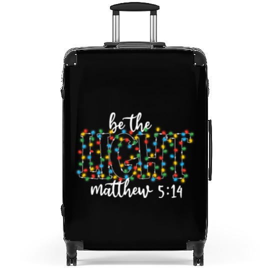 Be The Light Mathew Christmas Lights Teacher Suitcases