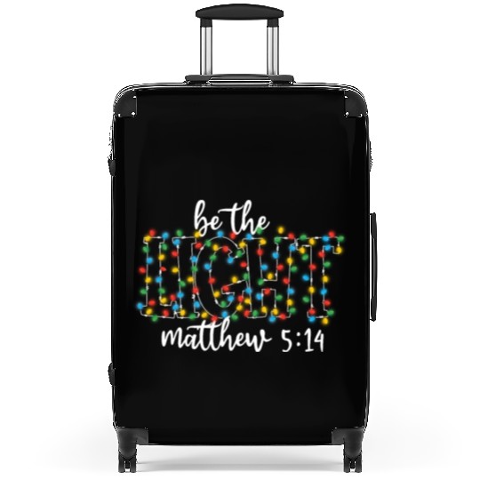 Be The Light Mathew Christmas Lights Teacher Suitcases