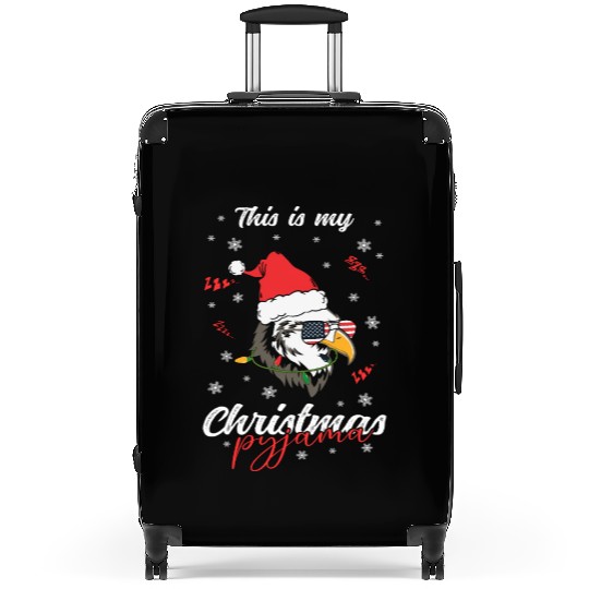 Winter Christmas Pyjama Eagle Suitcases