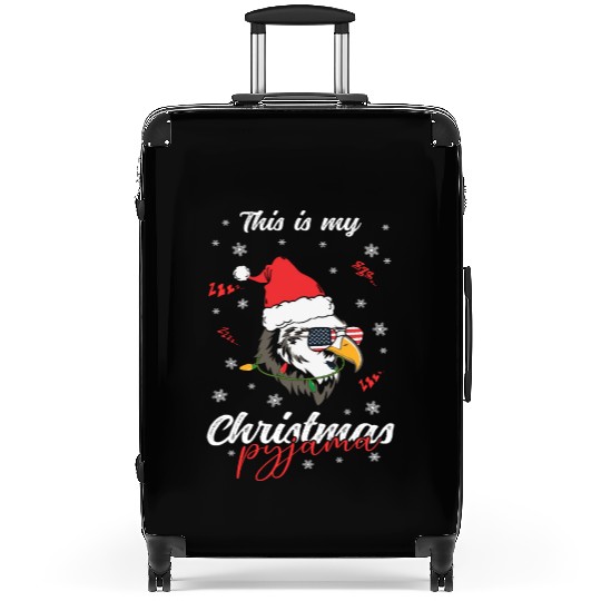 Winter Christmas Pyjama Eagle Suitcases