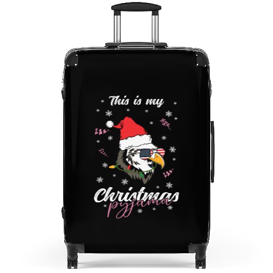 Winter Christmas Pyjama Eagle Suitcases