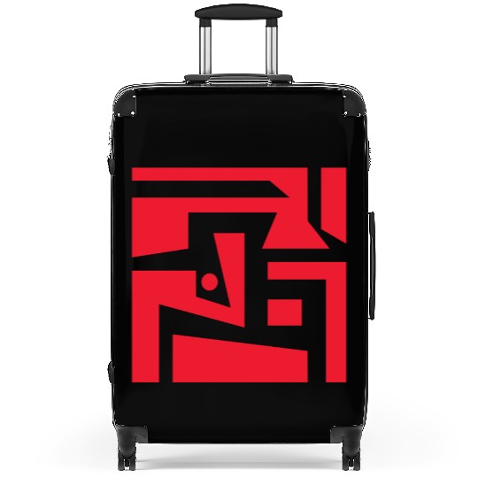 unicorn red Suitcases