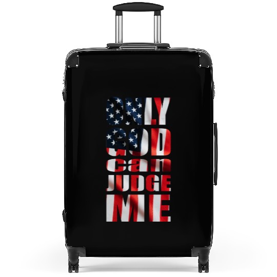 Only God can Judge Me usa Suitcases
