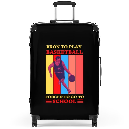Bron Play Basketball Forced To Go To School Suitcases