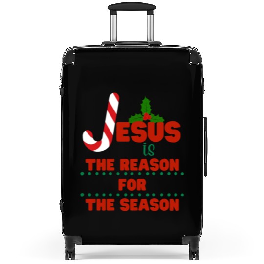 Jesus is the reason for the season Suitcases