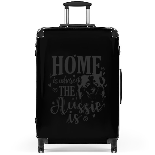 Home is where the Aussie is Australian Shepherd Suitcases