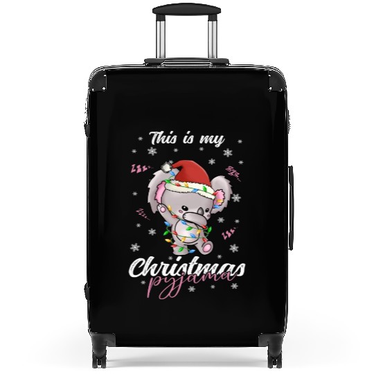 Winter Christmas Pyjama Elephant Suitcases