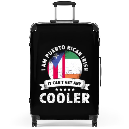 Puerto Rico Flag Ireland Grown Patriot Country Suitcases