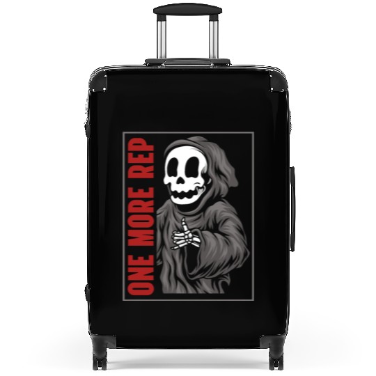 Weightlifting Grim Reaper Gym Workout Humor Suitcases