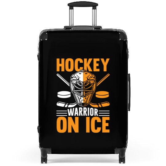 Hockey Warrior On Ice Suitcases