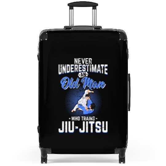 Never Underestimate An Old Man Jiu Jitsu BJJ Jiu-J Suitcases