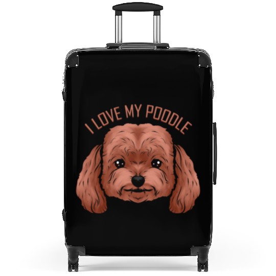 Dog Lover - I Love My Poodle Suitcases