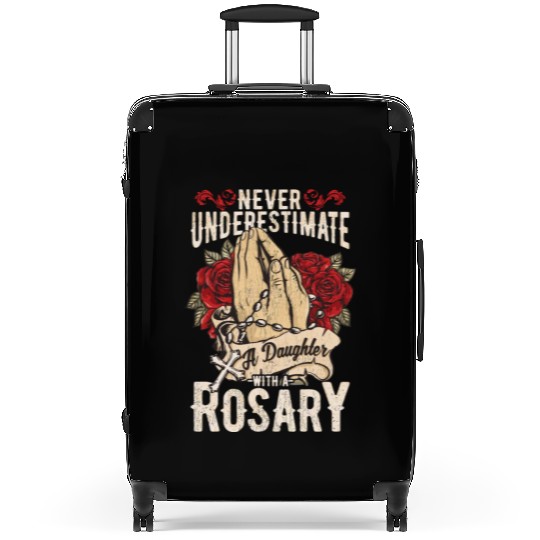 Catholic Rosary T Virgin Mary Idea Christian Suitcases
