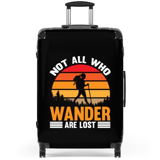 not all who wander are lost Suitcases