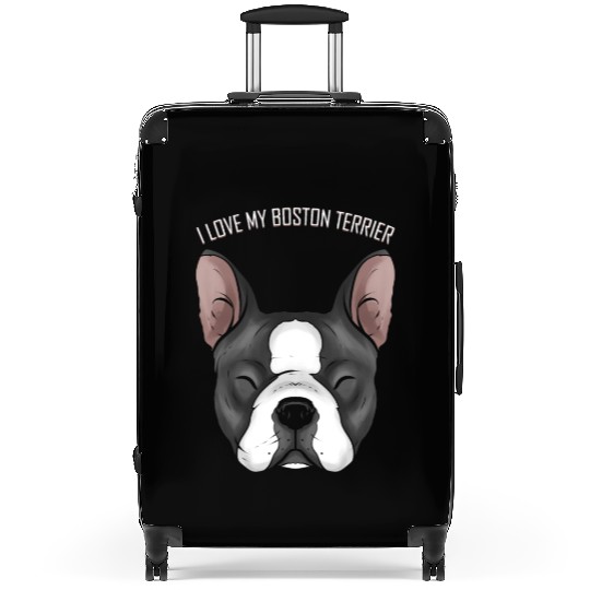 Dog Lover - I Love My Boston Terrier Suitcases