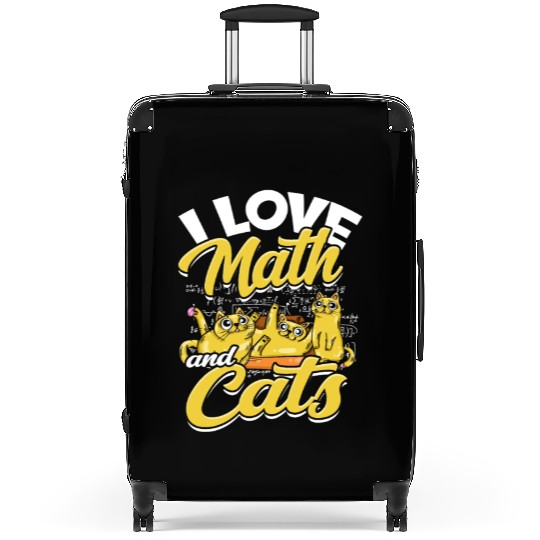I love math and cats - mathematical Suitcases