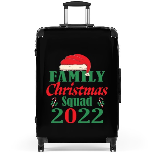 Family Christmas squad 2022 Matching elf Suitcases