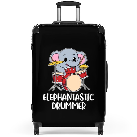 Elephant Drummer Funny Elephant Gift Suitcases