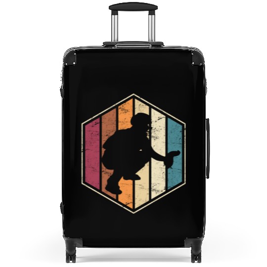 Vintage Baseball Catchers Baseball Catcher Softbal Suitcases