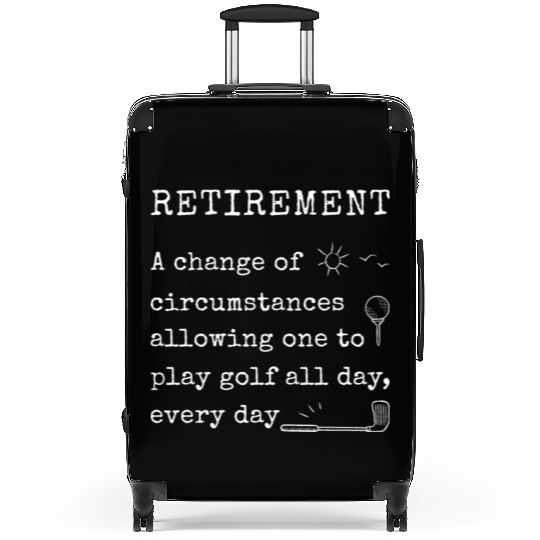 Retirement Plan Golf Golfer Suitcases