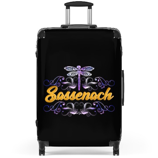 Sassenach Outlander Celtic Gaelic Dragonfly Suitcases