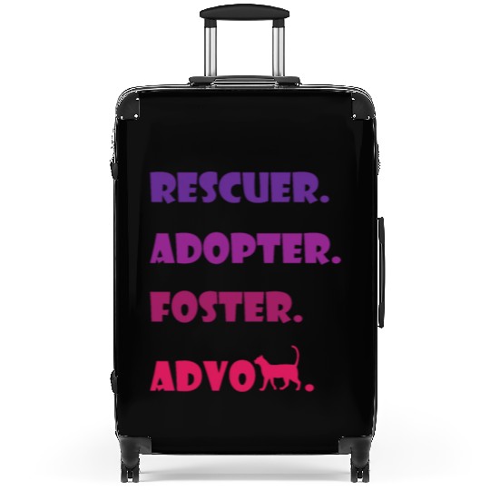 Rescue adopt, foster, advocat street cat volunteer Suitcases
