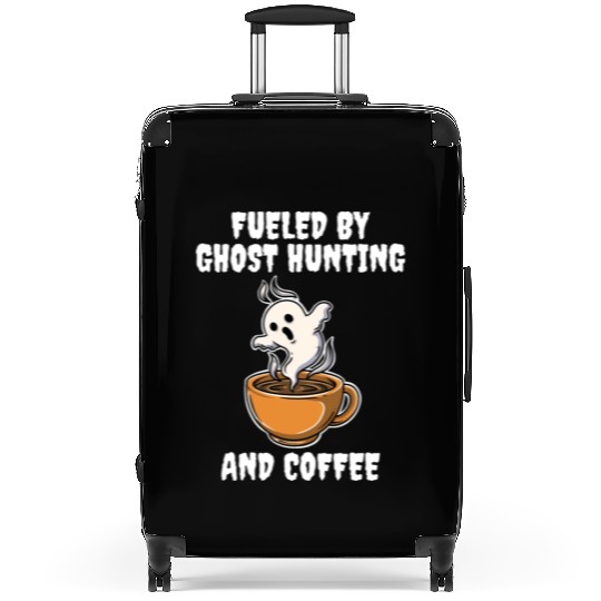 Ghost Hunting And Coffee Funny Ghost Gift Suitcases
