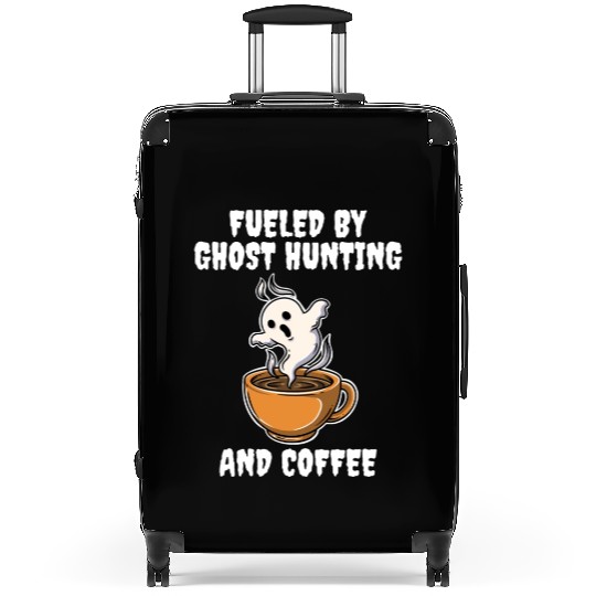 Ghost Hunting And Coffee Funny Ghost Gift Suitcases