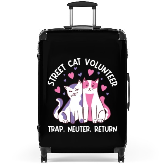 streetcat volunteer, trap neuter return, cat help Suitcases