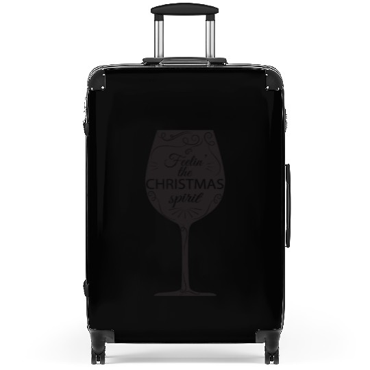 Christmas Drinking Wine, Beer, and Liquor Feelin' Suitcases