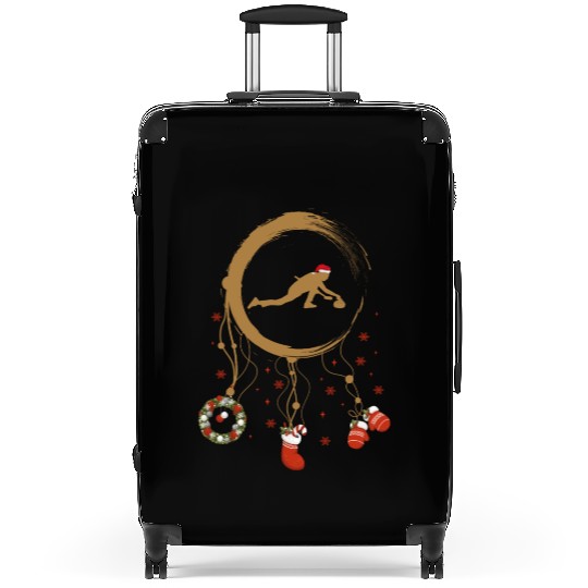 Winter dreamcatcher Christmas Curling Suitcases