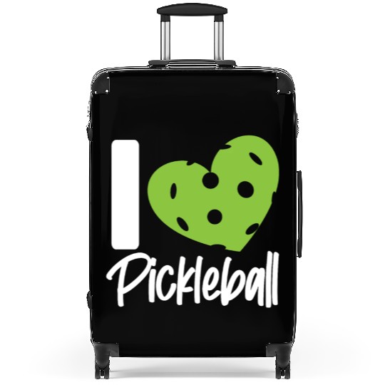 Pickleball Heart I Love Pickleball Suitcases