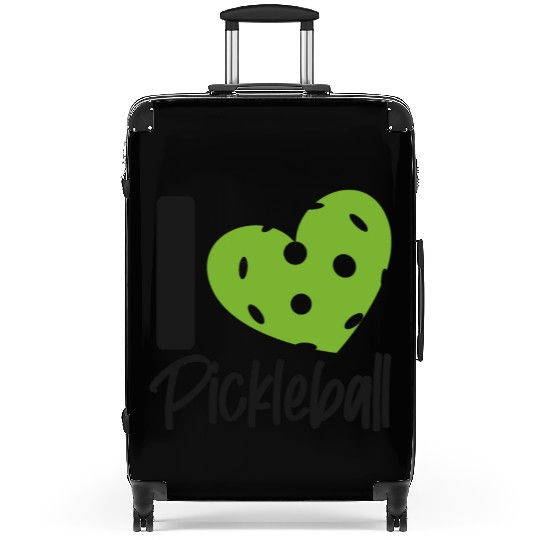 Pickleball Heart I Love Pickleball Suitcases