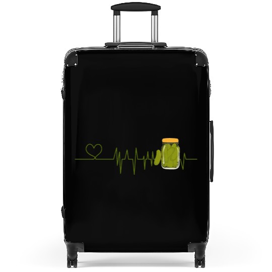 Pickle Lover Heartbeat for Pickles lover Suitcases