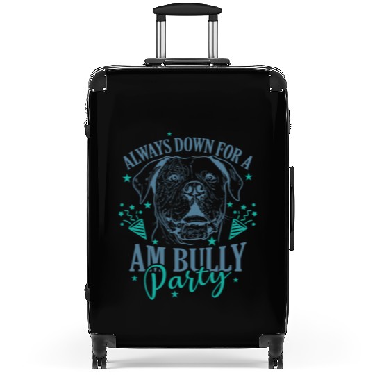 Always down for a AM Bully Party Bulldog Suitcases