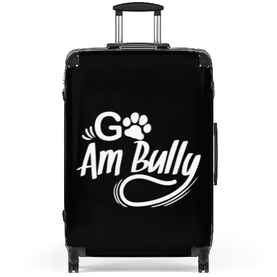 Go Am Bully Bulldog Pet Dog breed Suitcases