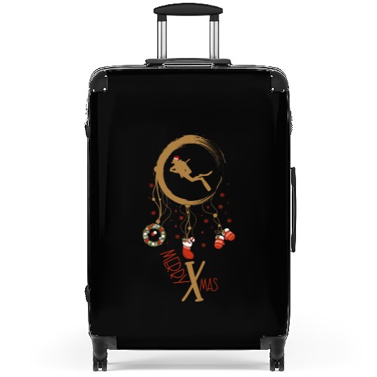 Winter dreamcatcher Christmas Diver Suitcases