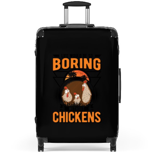 Chickens Gift Farmer Chicken Coop Suitcases
