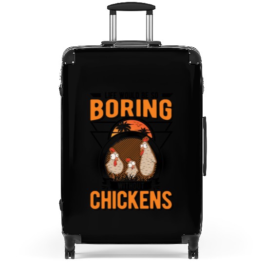 Chickens Gift Farmer Chicken Coop Suitcases