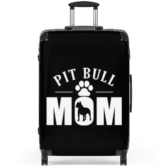 Pit Bull Mom Dog Pet Breed Suitcases