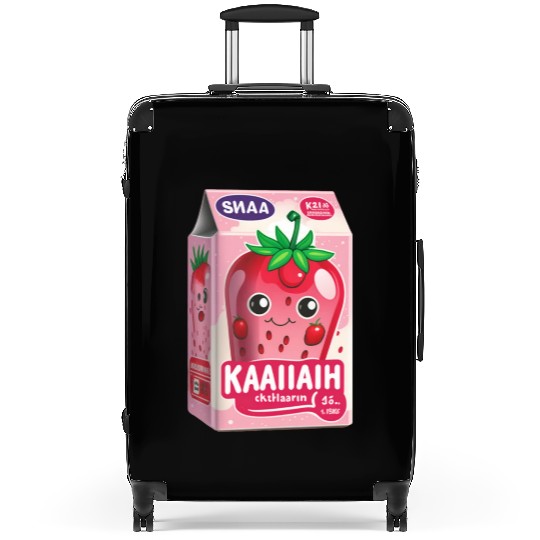 Strawberry Milk Kawaii Suitcases