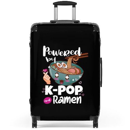 Powered By Kpop And Ramen Suitcases