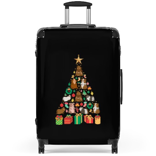 Guinea Pig Christmas Tree Suitcases