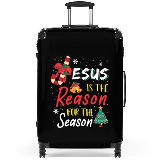 Jesus Is The Reason For The Season Suitcases