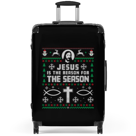Jesus Is The Reason For The Season Suitcases