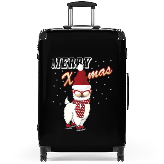 Merry Xmas christmas Alpaca Suitcases